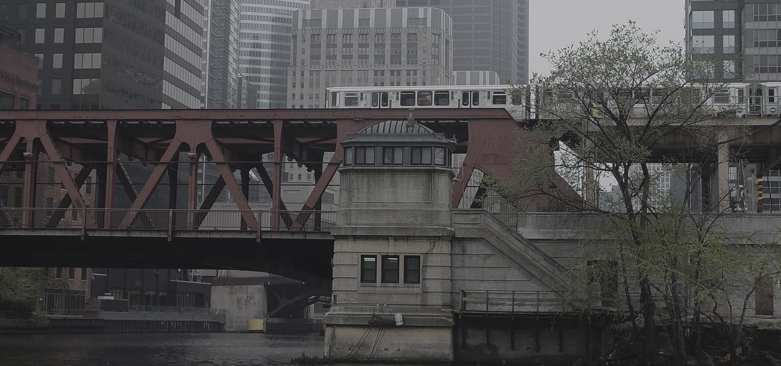 The El Crossing the Chicago River